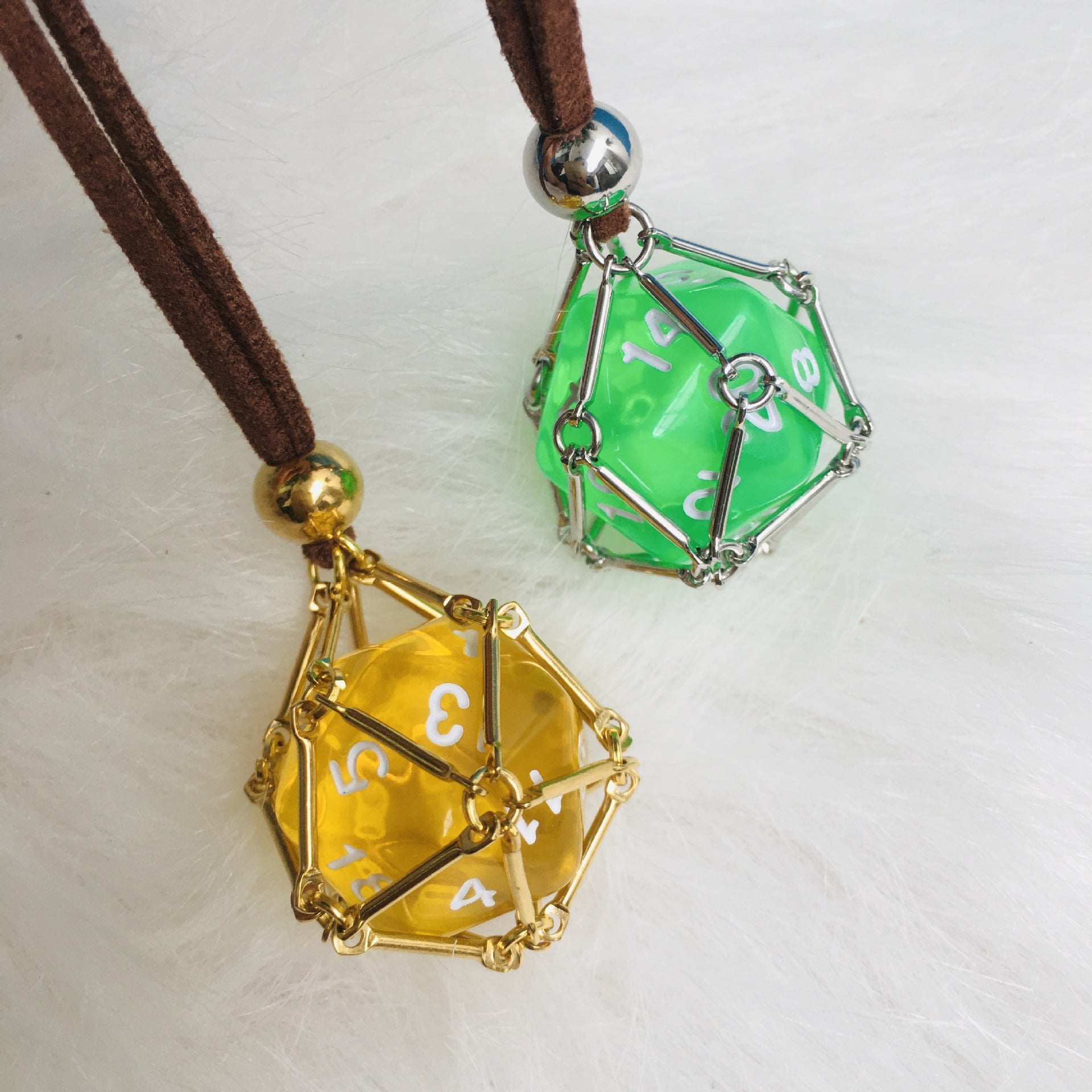 Wholesale Replaceable Bamboo Metal Mesh Necklace Natural Stone Crystal Mesh Bag ACC-NE-RongGuan011