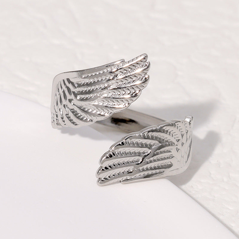 Wholesale Stainless Steel Rings Open 18K Gold Plated Rings ACC-RS-Manguo004