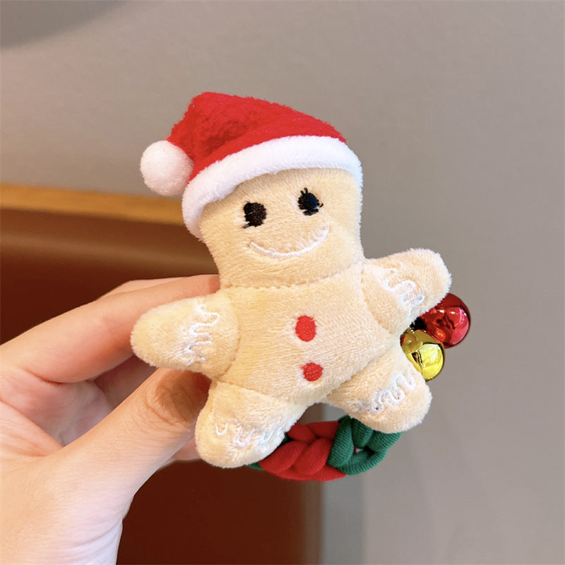 Wholesale Christmas Cute Santa Kids Hair Scrunchies ACC-HS-Hanl004