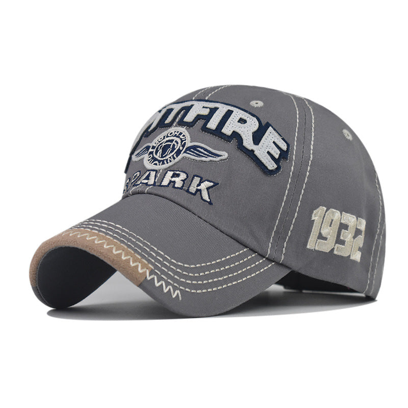 Wholesale cotton  big letter embroidered baseball cap