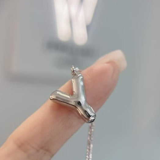 Wholesale Stainless steel bubble 26 letter pendant