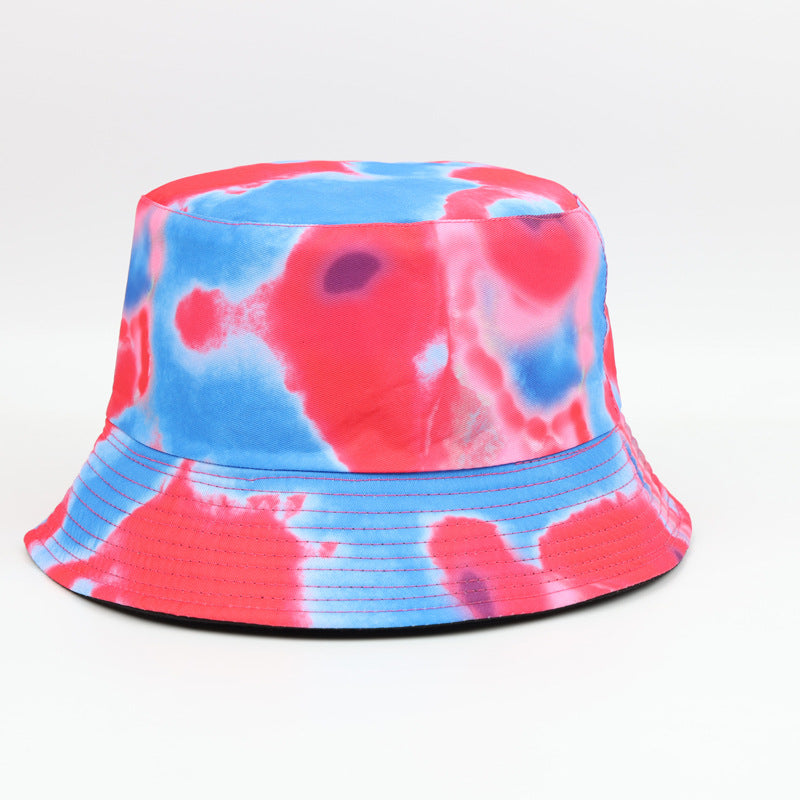 Wholesale  Tie-dyed Double-sided Fisherman Hat Bucket Hat