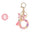 Wholesale Pink letter butterfly tassel keychain