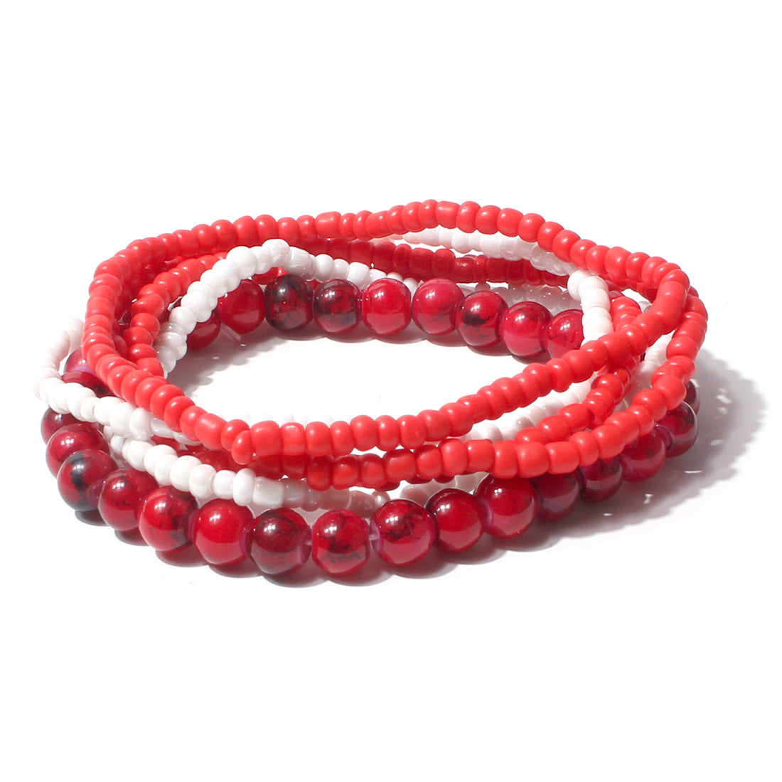 Wholesale  Bohemian Style Beads Acrylic Multi-layer Bracelet