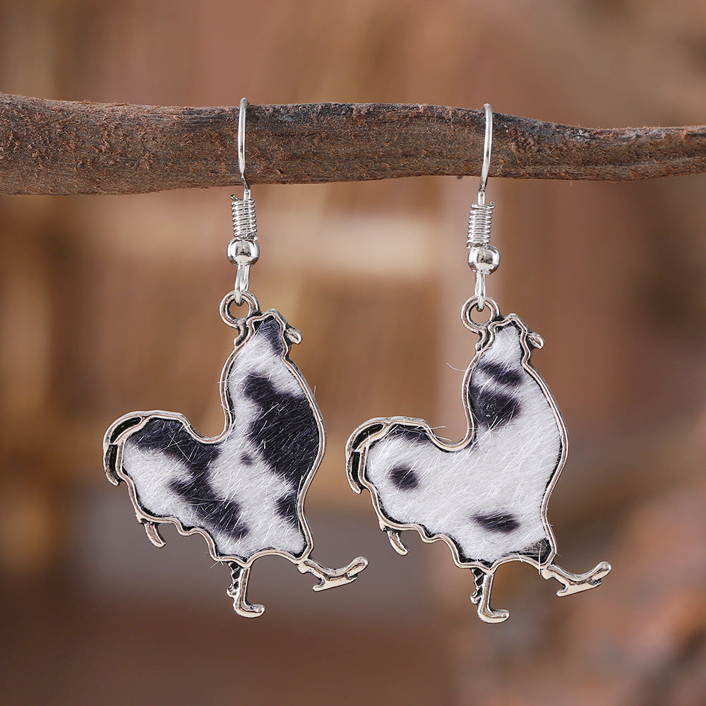 Wholesale Retro Big Cock Animal Earrings
