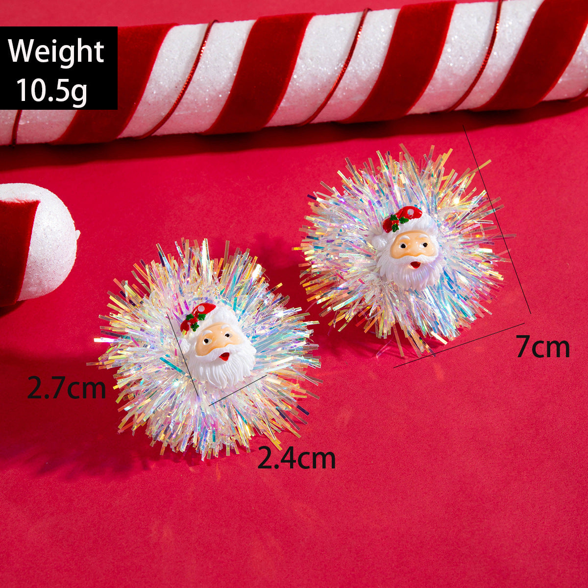 Wholesale Fashion Ribbon Hair Ball  Earrings