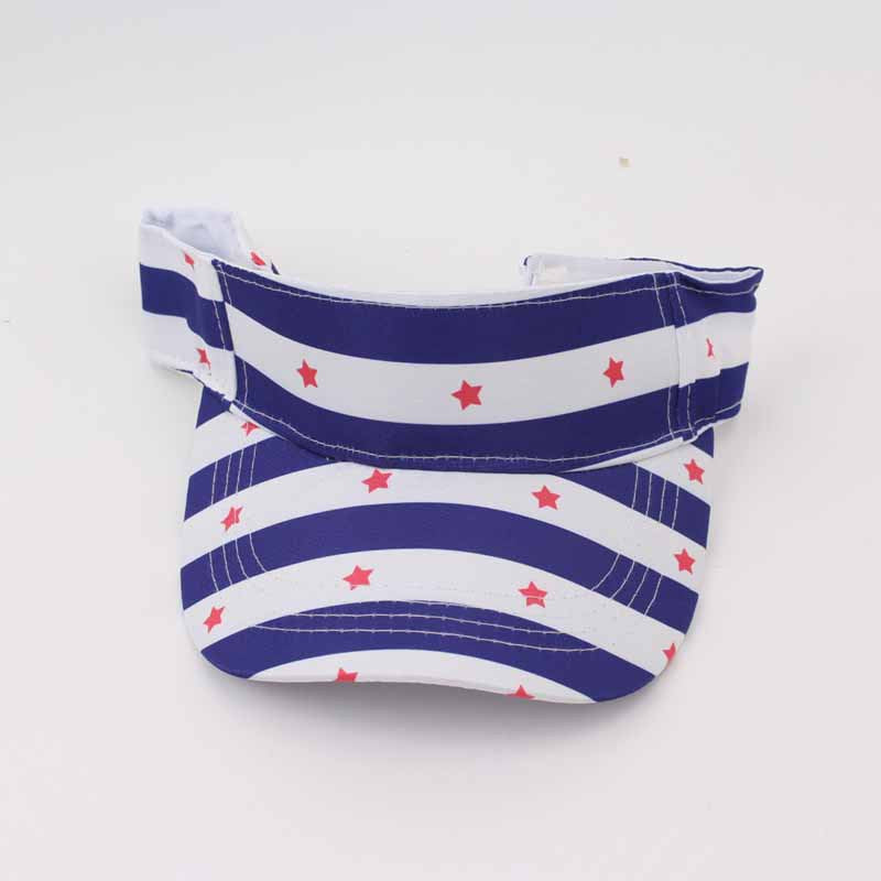 Wholesale American Independence Day Stars and Stripes Hollow Hat Sun Hat ACC-HT-YeTong001