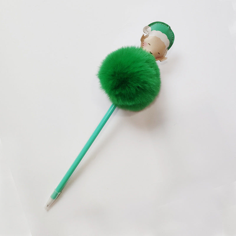 Wholesale Christmas style plush pen ballpoint pen