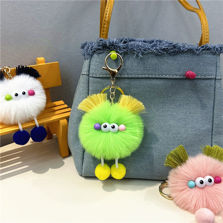 Wholesale Cartoon Colorful Fur Ball Keychain ACC-KC-KaiYue002