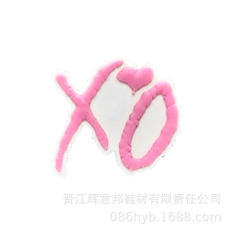 Wholesale Random 100pcs Love Garden PVC Soft Rubber Shoe Buckle Decoration ACC-SC-YiBang002