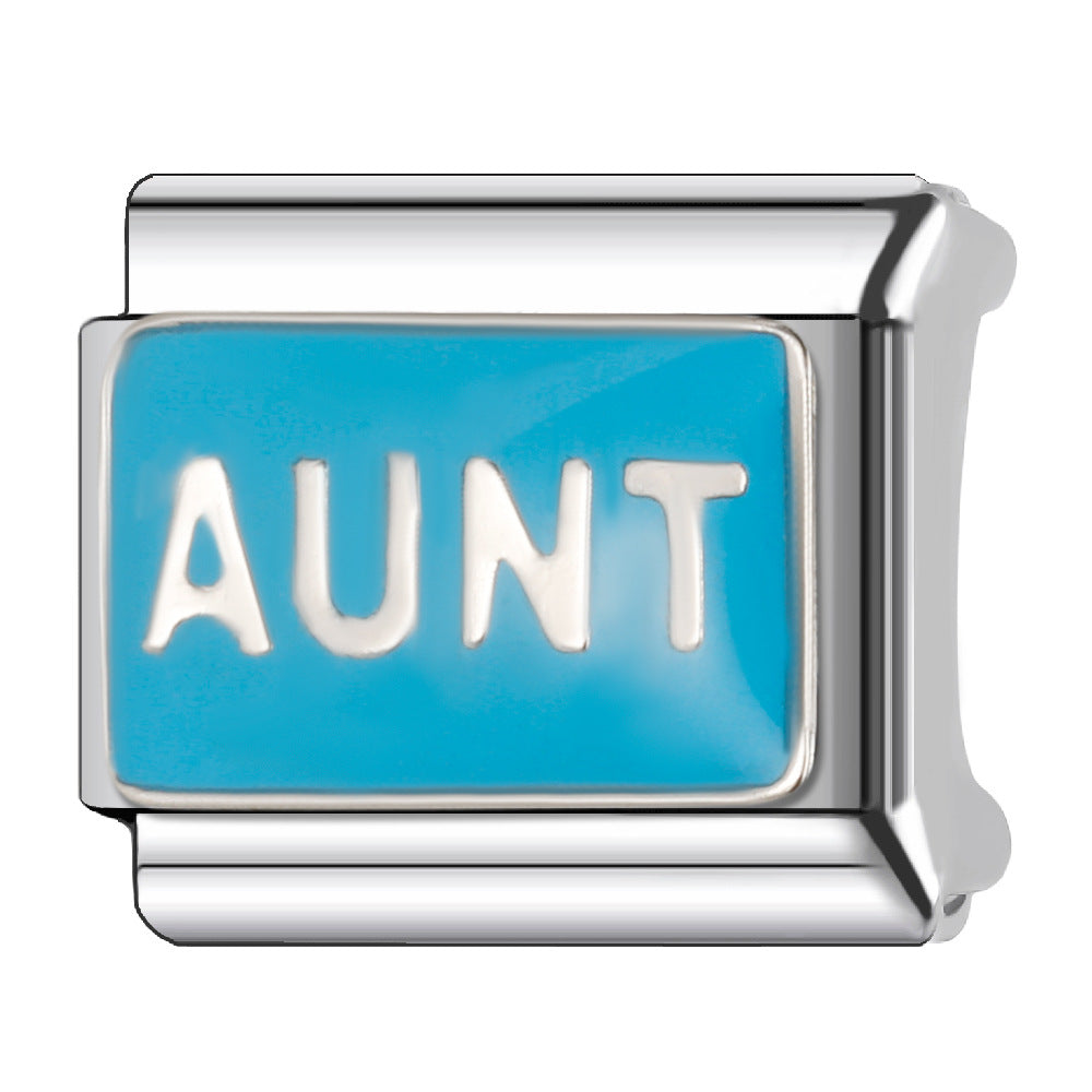 Wholesale Italian Charm Bracelet 9mm DIY Splicing Creative Pattern Stainless Steel Composable Bracelet