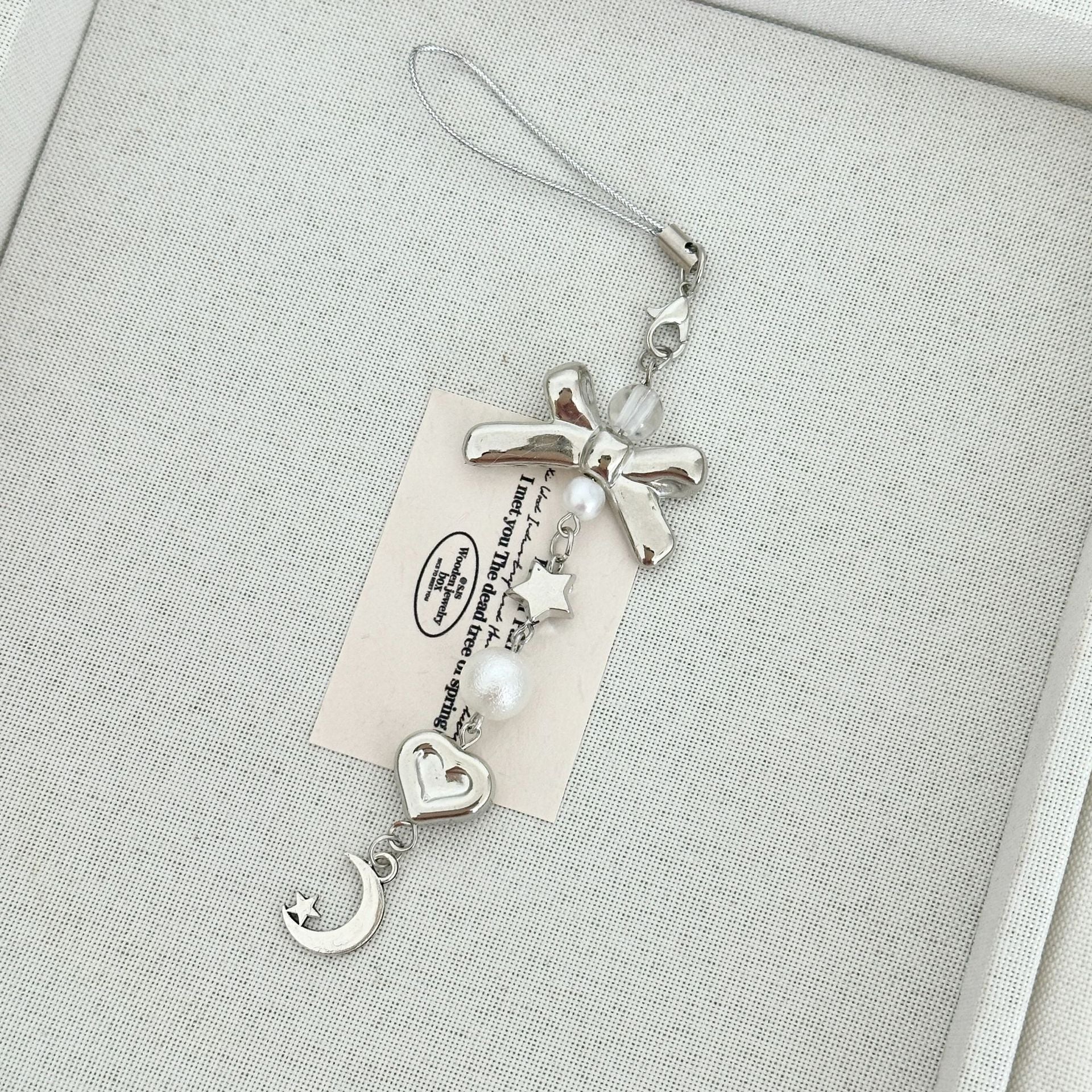 Wholesale Star Moon Bow Keychains