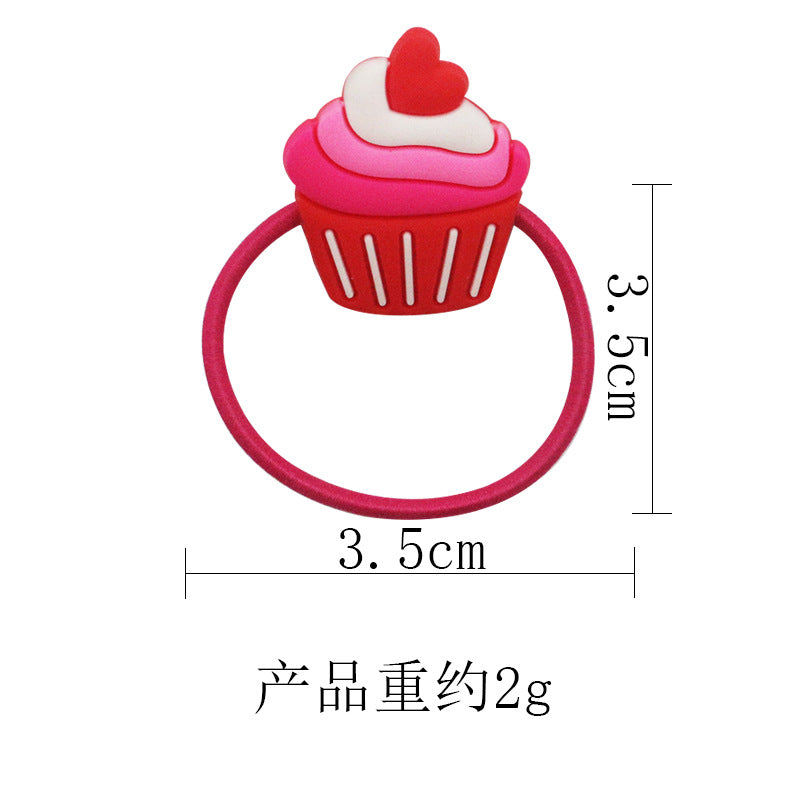 Wholesale Heart PVC Children's Hair Accessories