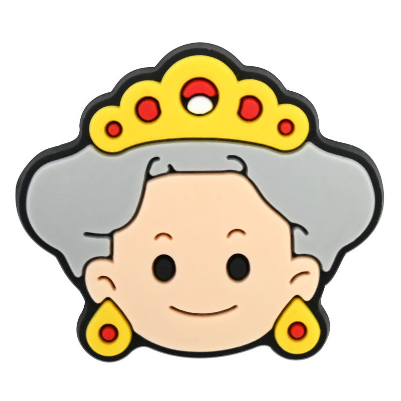 Wholesale Random 100pcs British style clogs    PVC Soft Rubber Shoe Buckle Decoration