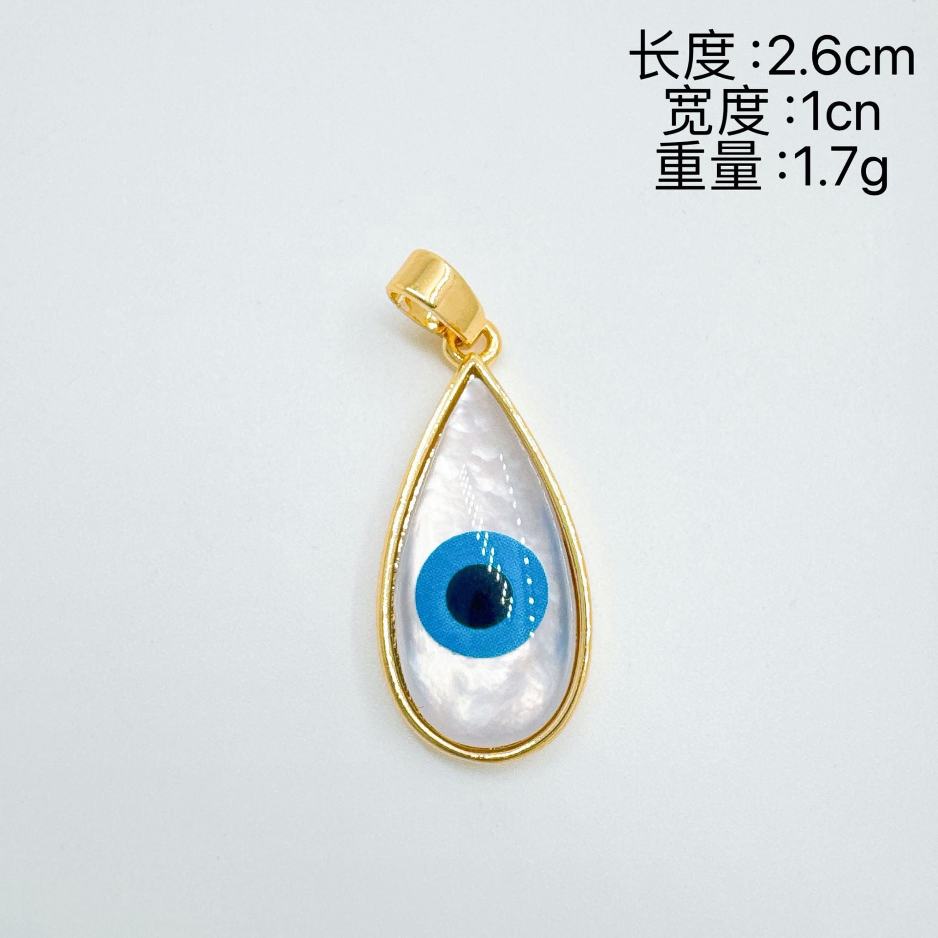 Wholesale Gold Plated Devil' s Eye Pendant Necklace Fashion Accessory Boutique Resale