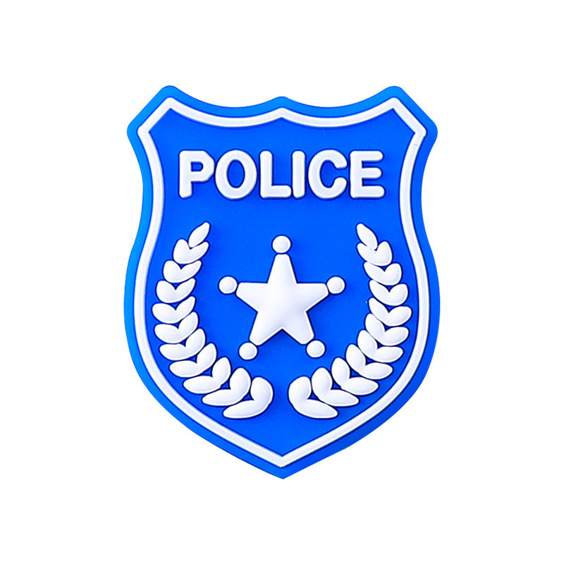 Wholesale 20pcs American Badge Silicone Beads Focal Beads DIY Beaded Pen Accessories ACC-BDS-RongFa016