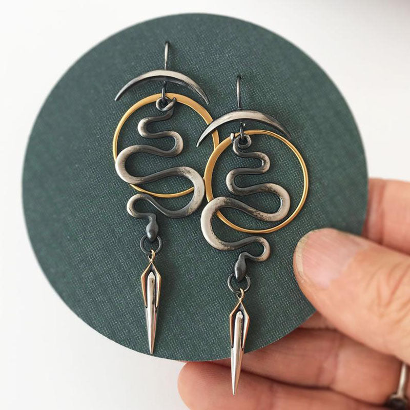 Wholesale  Ornaments Snake Earrings Women Creative Animal Style Vintage  Earrings