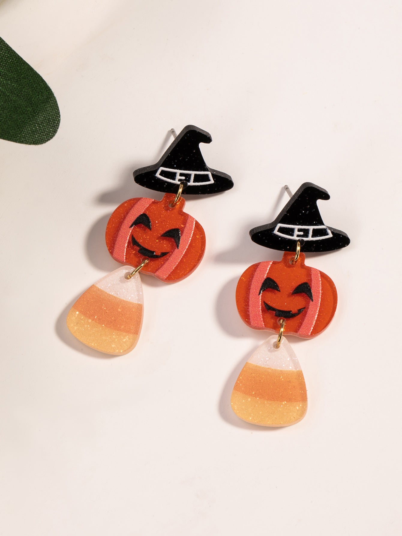 Wholesale Acrylic Cute  Funny Horror Ghost Bat Earrings
