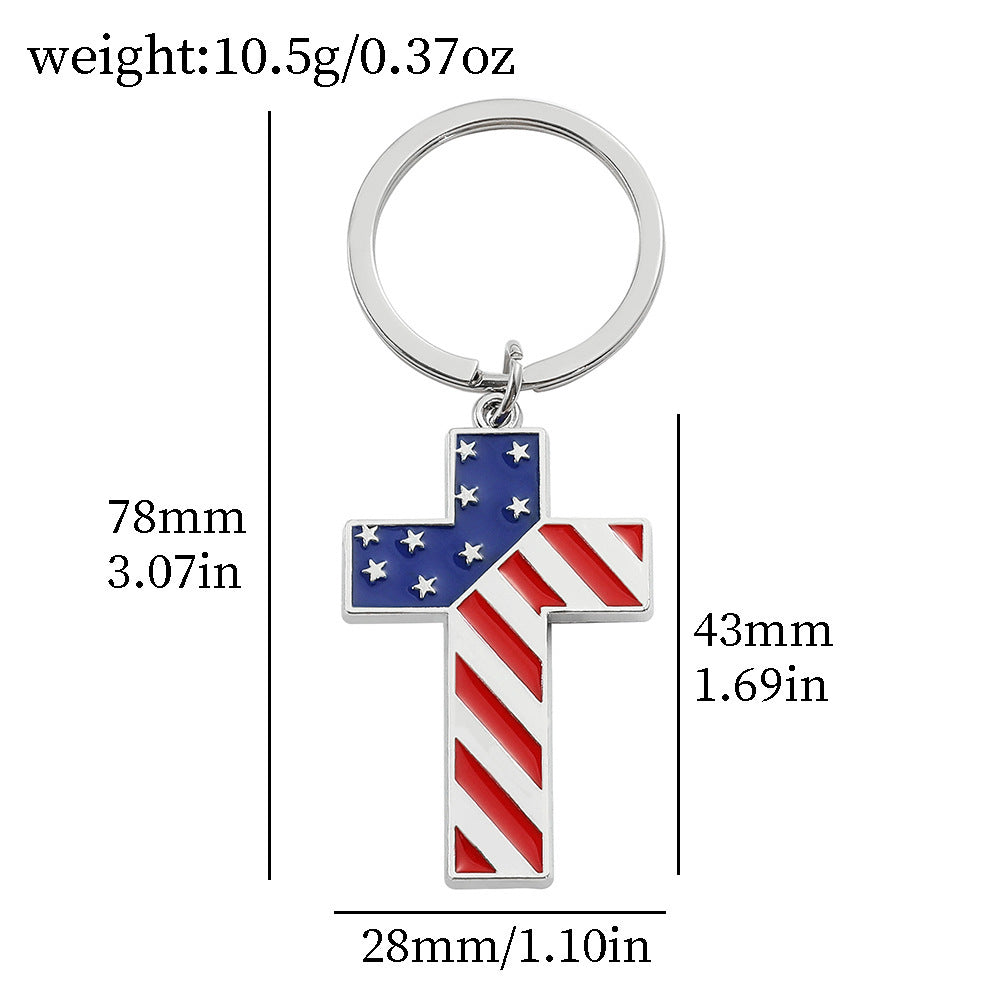 Wholesale  Independence Day Flag Keychain