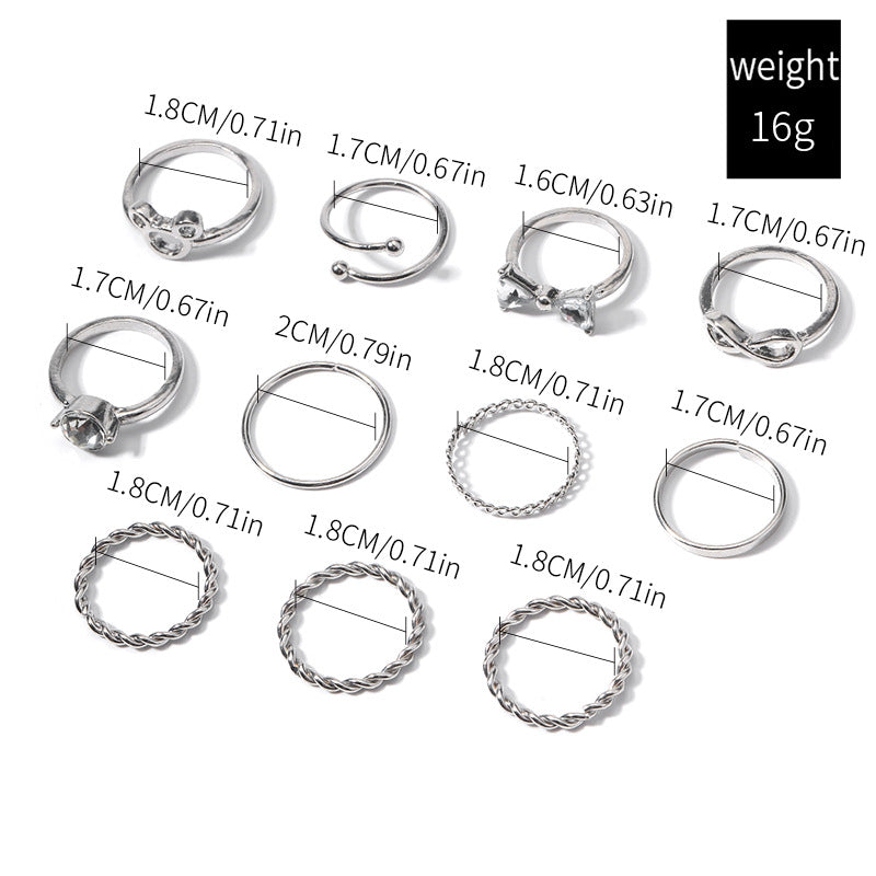 Wholesale  High-grade Diamond Cartoon Ring Set