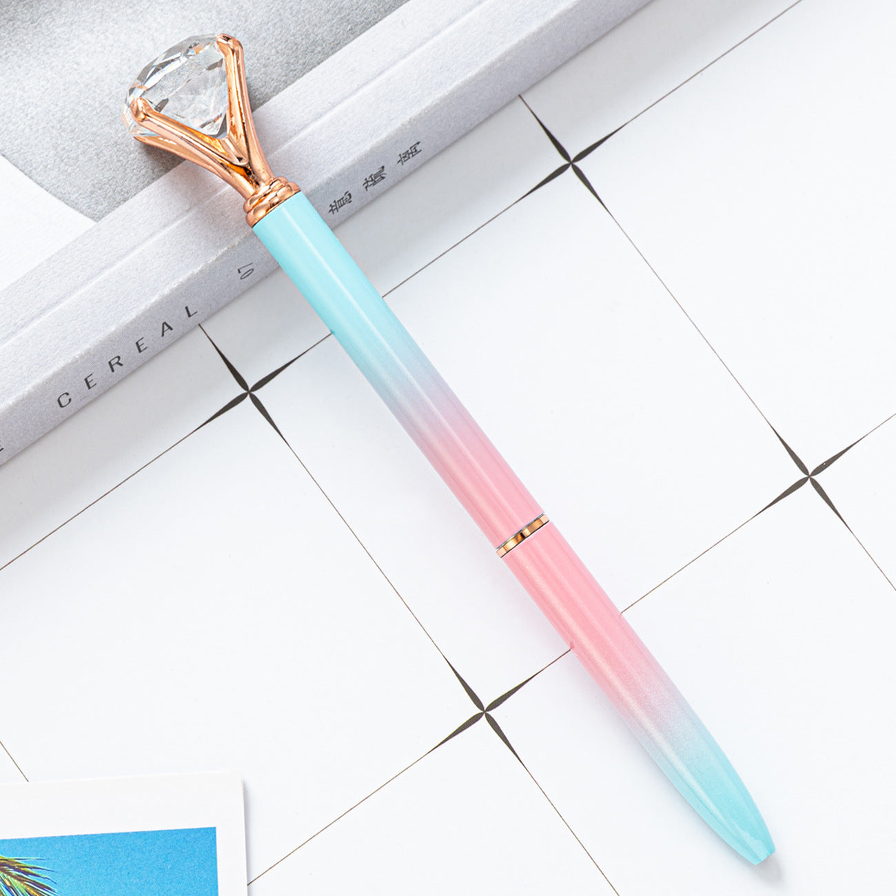 Wholesale Large Diamond Ballpoint Pen  Creative Gradient Large Diamond Pen