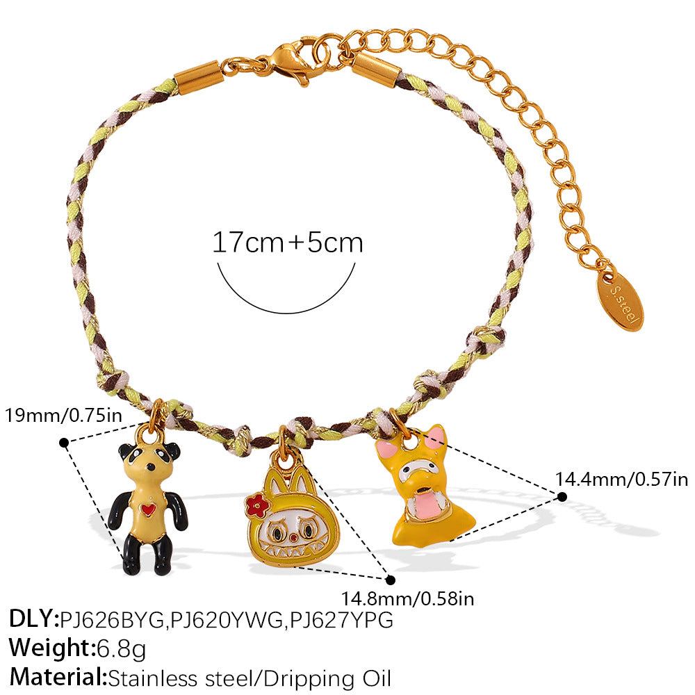Wholesale DIY pendant knotted rope bracelet colorfast ocean-themed pendant necklace jewelry