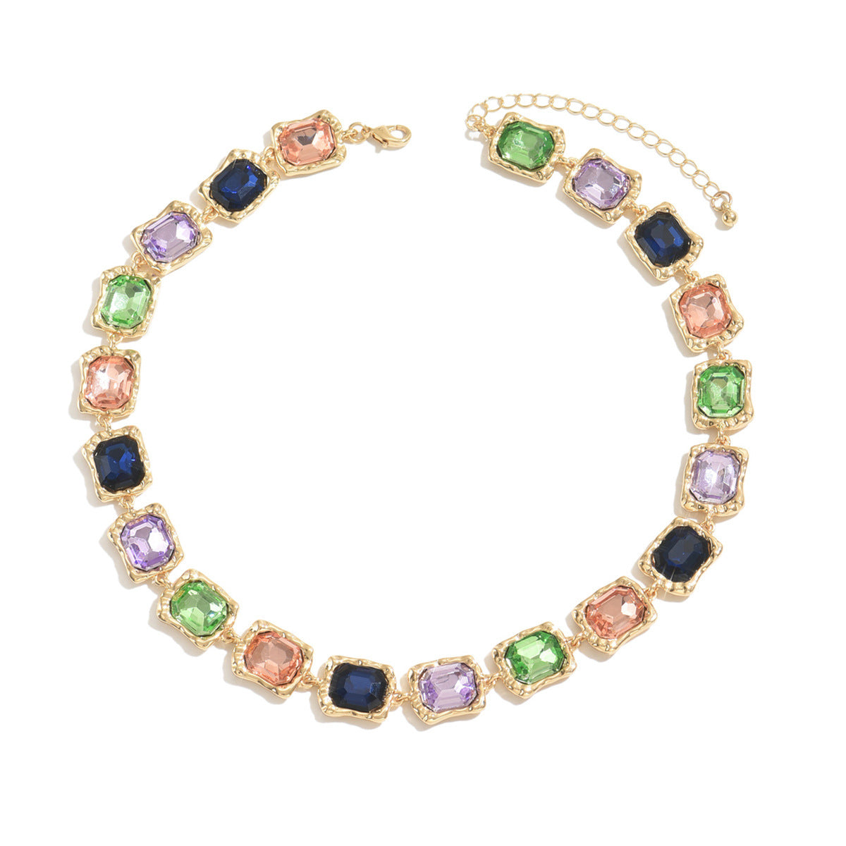 Wholesale  Alloy Color Diamond Light Luxury Necklace