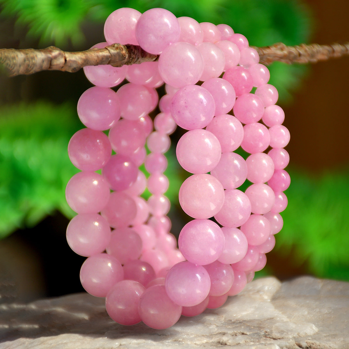 Wholesale Sweet Chinese Style Kunzite Crystal Beaded Bracelet,  Jewelry Accessory