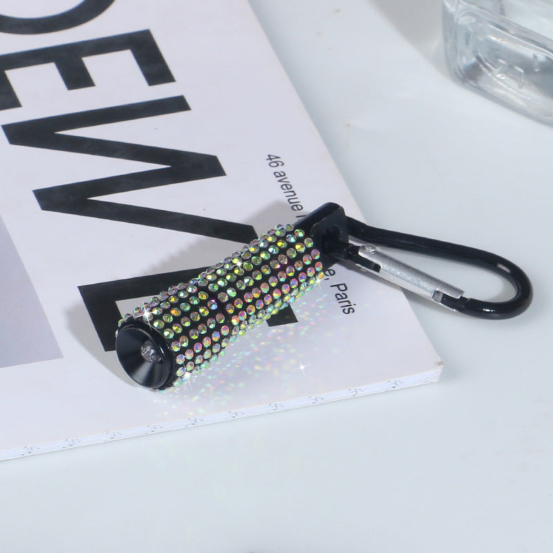 Wholesale Diamond Mini Flashlight Keychain ACC-KC-RuiJie008
