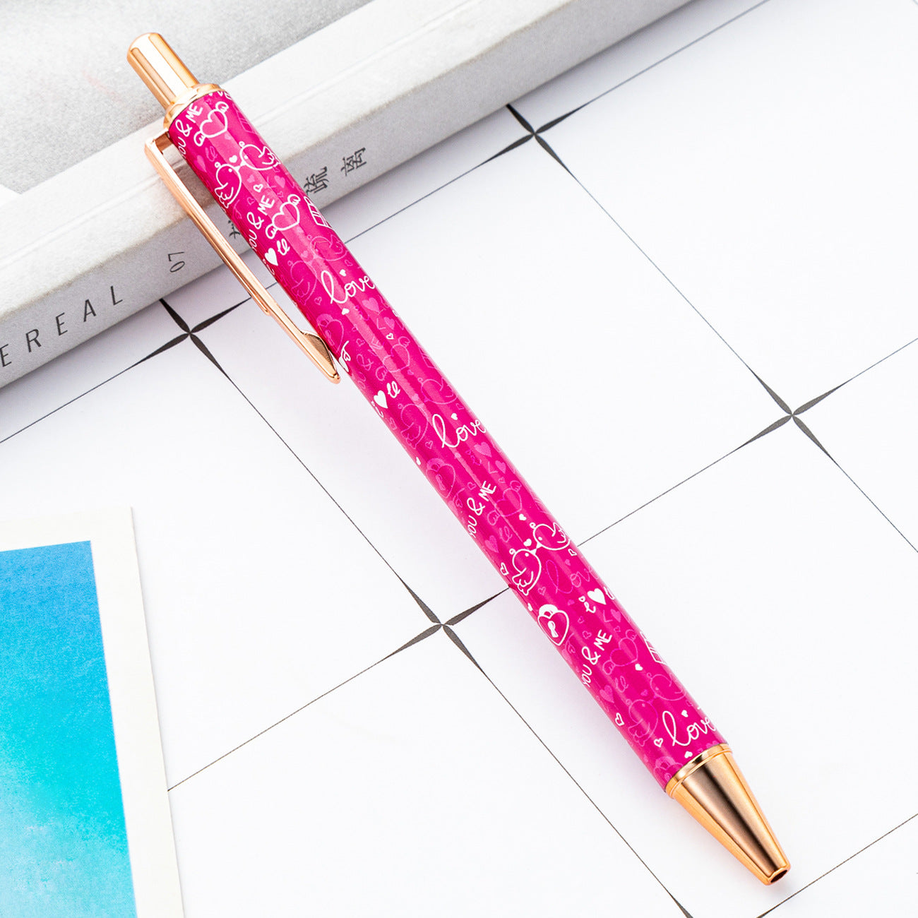 Wholesale Valentine's Day Click Pens Metal Ballpoint Pens ACC-PN-HuaH054