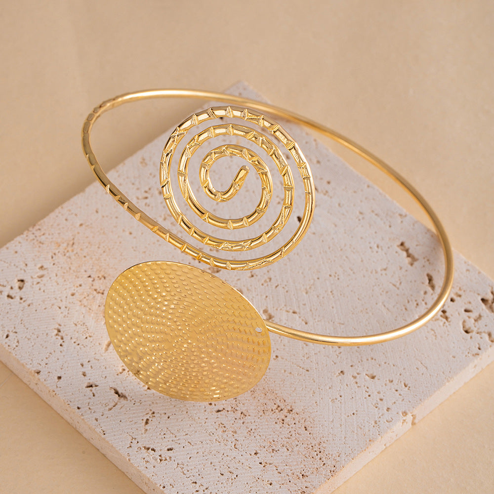 Wholesale Trendy Alloy Women' s Arm Cuff Bracelet Adjustable Geometric Design Jewelry Accessory for Everyday Wear Boutique Resale