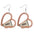 Wholesale Mother's Day love horn wooden earrings