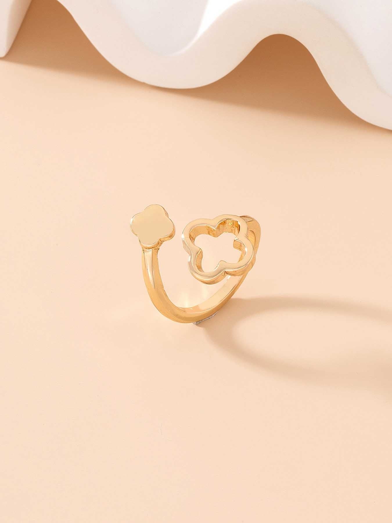 Wholesale Stainless steel Four-leaf clover earrings