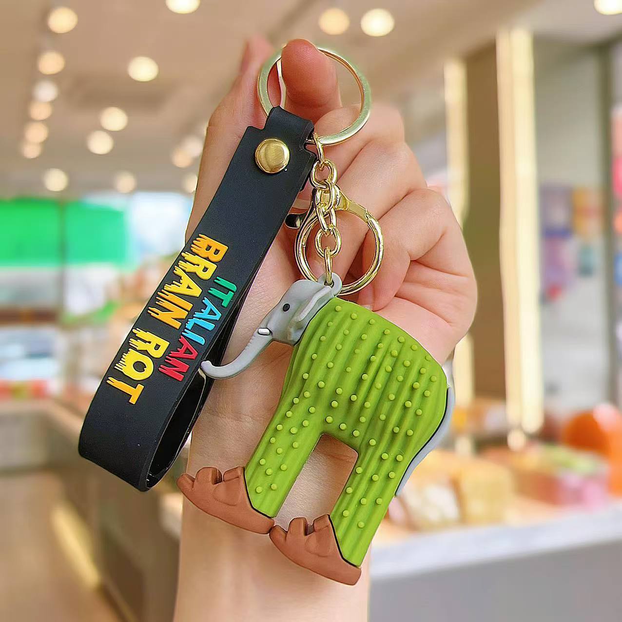 Wholesale Shanhaijing Keychain Gum Stick Shark Marine Life Hanging Silicone Frog Hanging Keychains