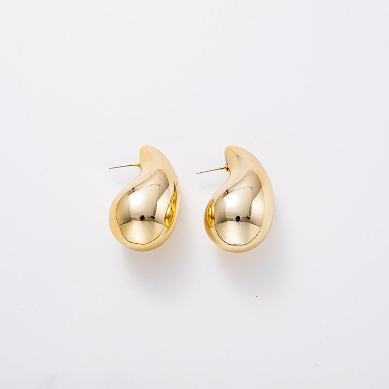 Wholesale  large water drop electroplated acrylic earrings