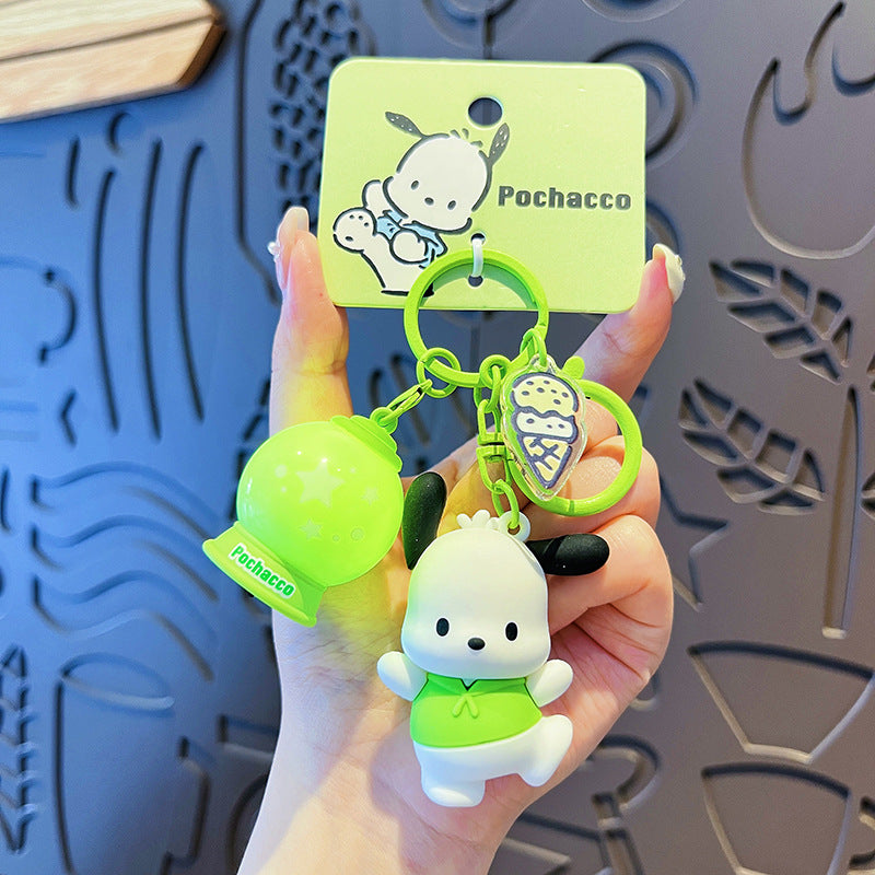 Wholesale Cartoon Ku Ku PVC Soft Keychain Creative Keychain ACCVIP-KC-HangLi009