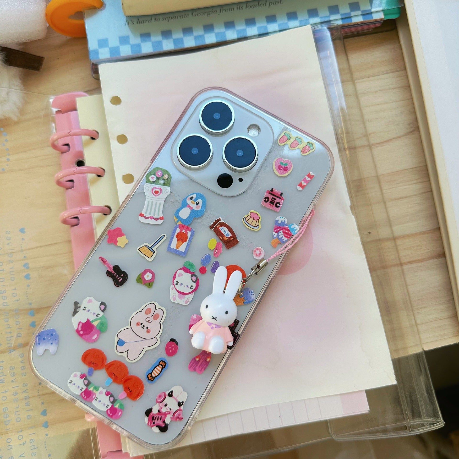 Wholesale 5pcs Cute Retro Animal Mobile Bunny Phone Chain