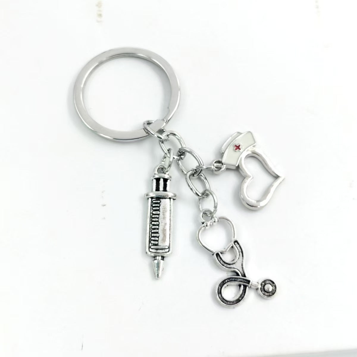 Wholesale Mask Keychain Syringe Syringe Stethoscope Keychain