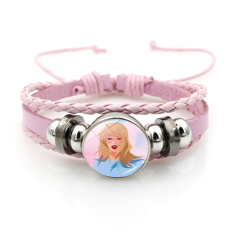Wholesale Music Star Jewelry Pink Bracelet ACC-BT-JiaYun005