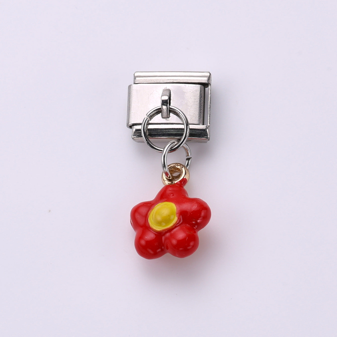 Wholesale 10pcs Italian Charm Bracelet 9mm DIY Splicing Food Collection Pendant Stainless Steel Composable Bracelet