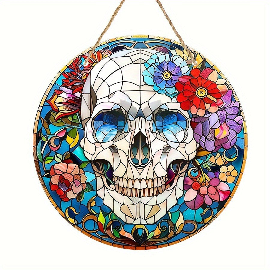 Wholesale  Haunted House Party  Pumpkin Acrylic Round Plate Decoration