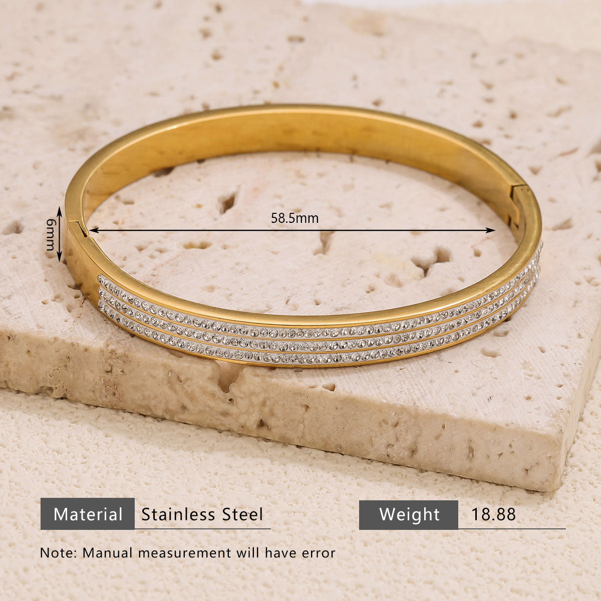 Wholesale Light Luxury  Bracelet for Women 18K Titanium Steel Color Retention