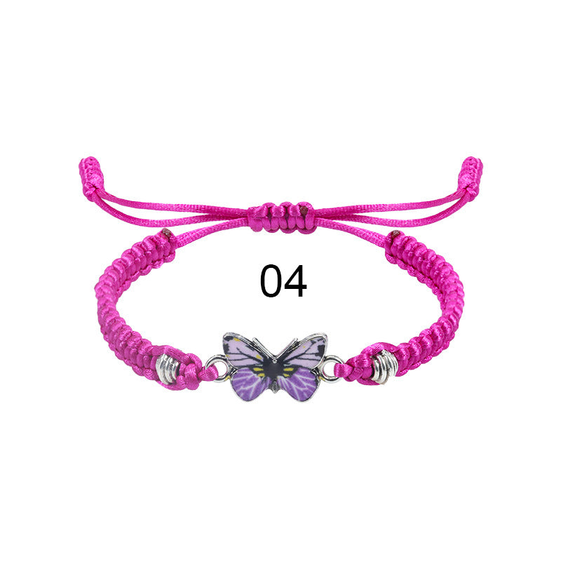 Wholesale  butterfly woven  Valentine's Day bracelet