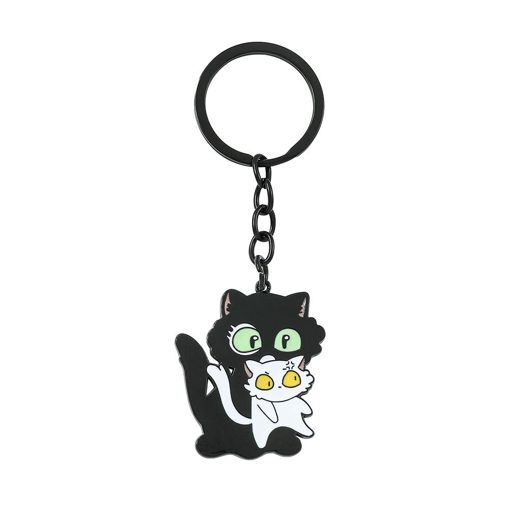 Wholesale Cute Cat Cartoon Alloy Keychain