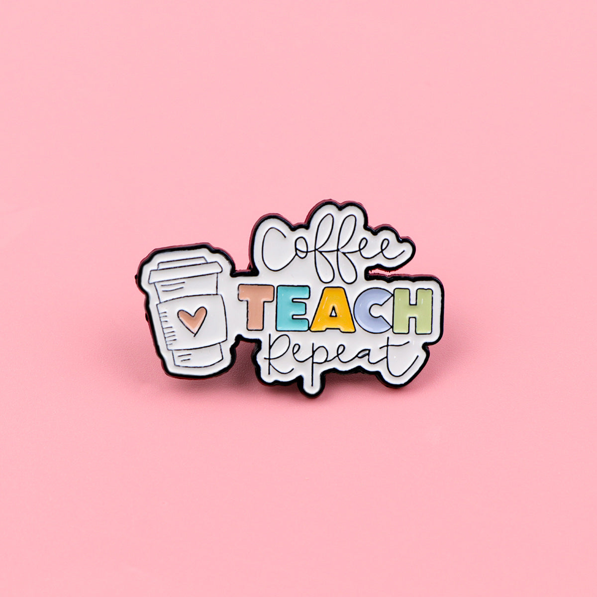 Wholesale Coffee quote brooches