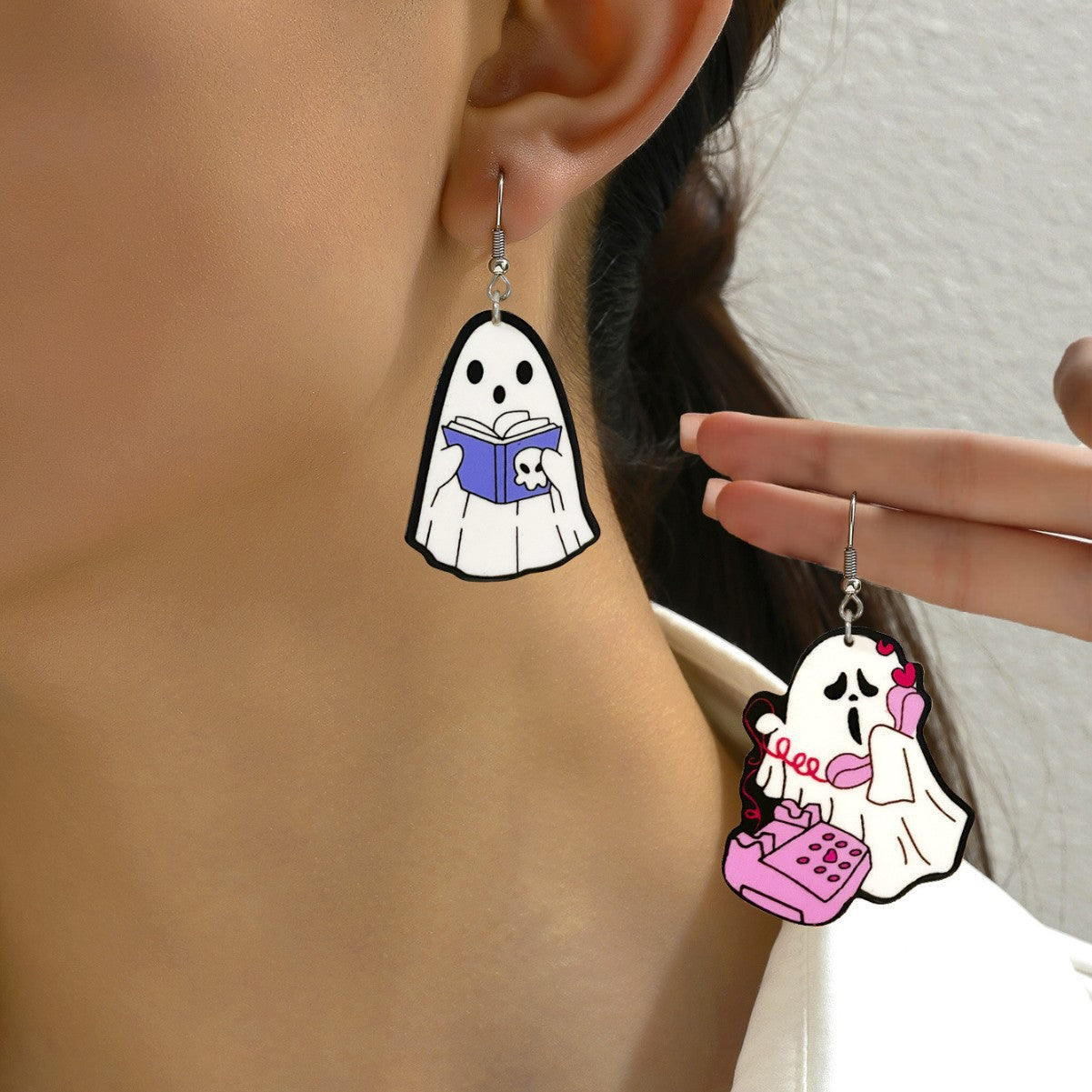 Wholesale  Acrylic Cartoon Cute Funny Halloween Earrings