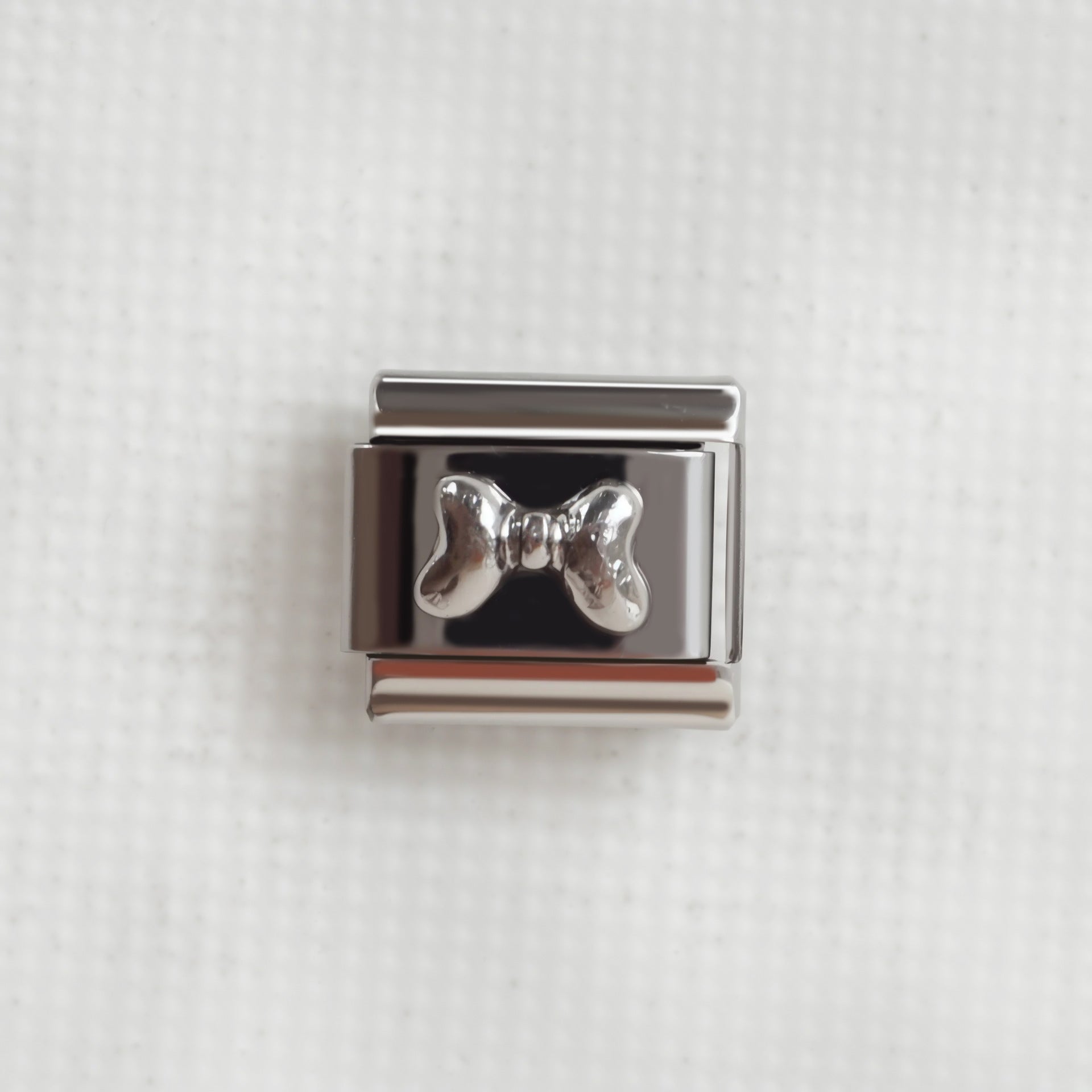 Wholesale 5pcs/pack Makeup &  Accessories Enamel Italian Charms Single Section Creative Stainless Steel Composable Bracelet