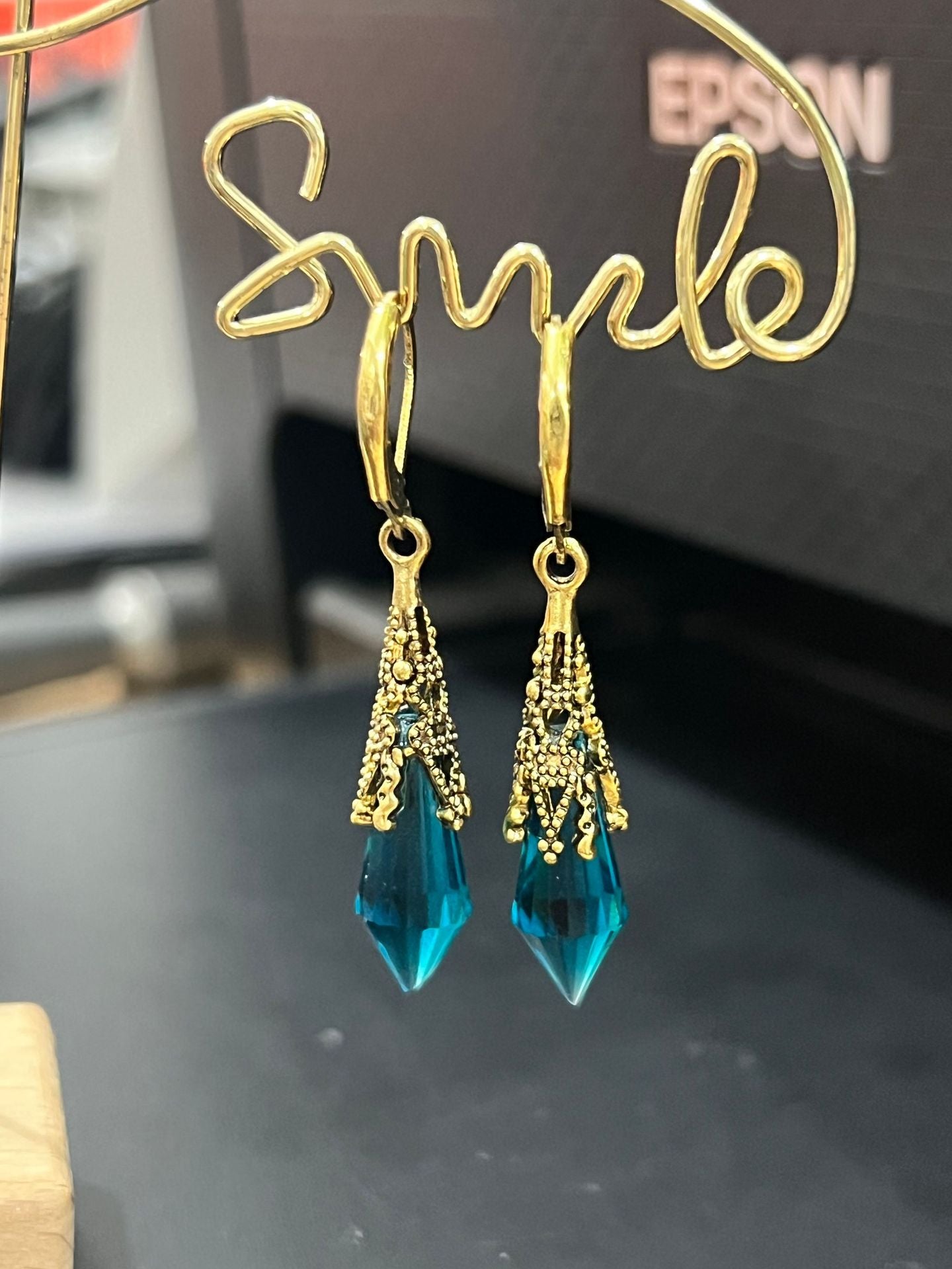 Wholesale Simple Versatile Vintage Crystal Women's Earrings ACC-ES-ZhiLing009