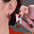 Wholesale front and back four leaf clover red earrings