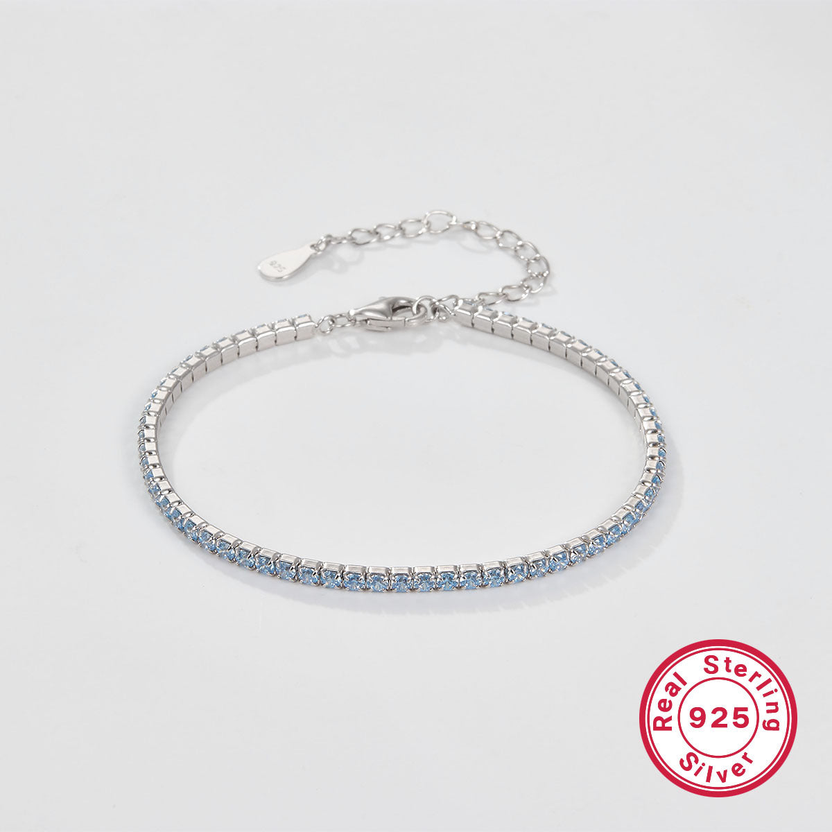 Wholesale Light Luxury Chain Stacking Zircon 925 Sterling Silver Bracelets ACC-BT-JingXu001
